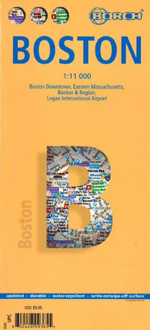 Buy map Boston, Massachusetts by Borch GmbH.