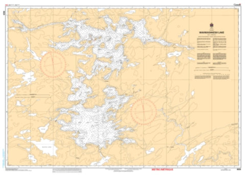 Buy map Wahwashkesh Lake by Canadian Hydrographic Service