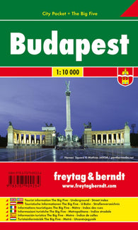 Buy map Budapest, Hungary - City Pocket Map by Freytag-Berndt und Artaria