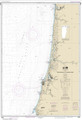 Buy map Cape Blanco to Yaquina Head (18580-23) by NOAA