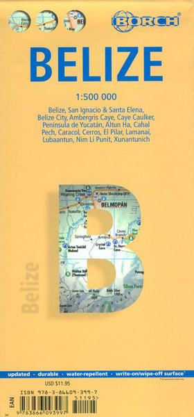Buy map Belize by Borch GmbH.