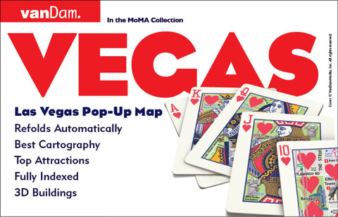 Buy map Las Vegas, Nevada Pop-Up by VanDam