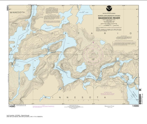 Buy map Basswood River (14990-4) by NOAA