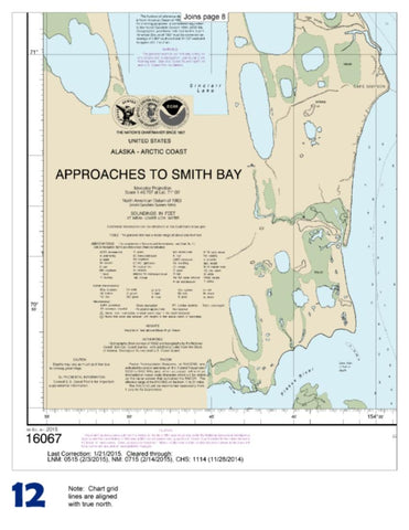 Buy map Approaches to Smith Bay (16067-8) by NOAA