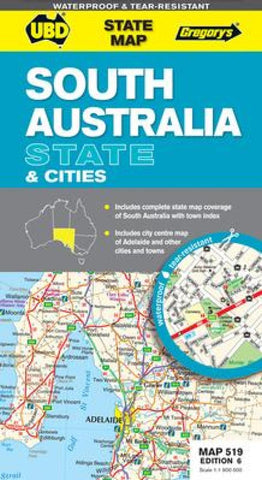 Buy map South Australia State and Suburban by Universal Publishers Pty Ltd