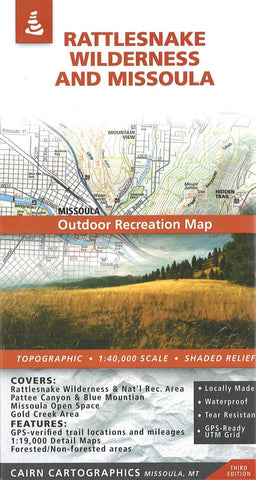 Buy map Rattlesnake Wilderness and Missoula