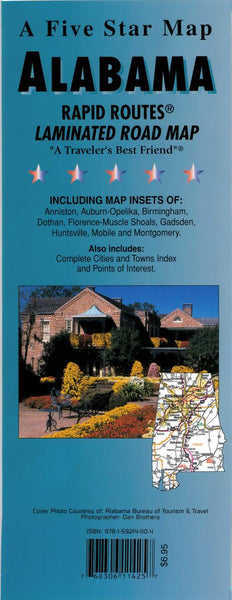 Buy map Alabama Rapid Routes by Five Star Maps, Inc.