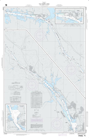 Buy map The Panama Canal From Gamboa To Balboa (NGA-21602-2) by National Geospatial-Intelligence Agency