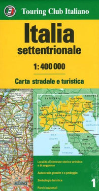 Buy map Italy, Northern by Touring Club Italiano