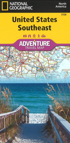 Buy map U.S. Southeast Adventure Map (3126) by National Geographic Maps