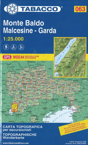Buy map Hiking map # 63 : Monte Baldo, Malcesine, Garda (Italy)