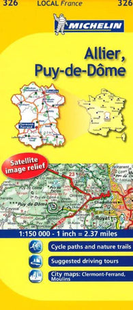 Buy map Allier, Puy-de-Dome (326) by Michelin Maps and Guides