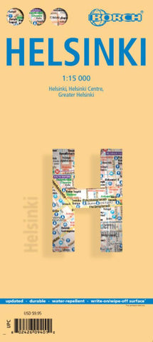 Buy map Helsinki, Finland : Helsinki, Helsinki Centre, Greater Helsinki = Helsingfors: Helsinki, Helsinki Centre, Greater Helsinki