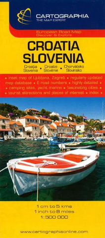 Buy map Croatia and Slovenia by Cartographia