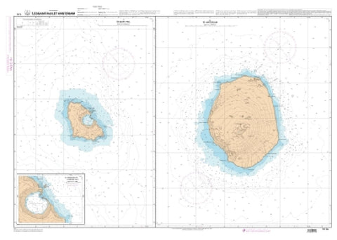 Buy map Iles Saint-Paul by SHOM