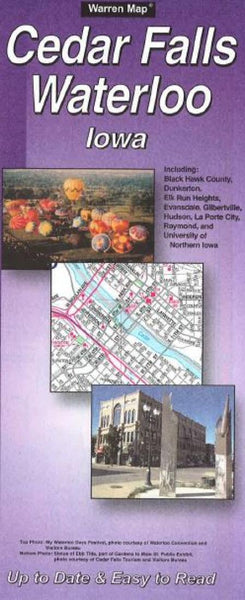 Buy map Cedar Falls and Waterloo, Iowa by The Seeger Map Company Inc.
