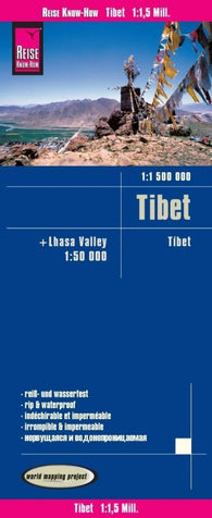 Buy map Tibet + Lhasa Valley = Tíbet