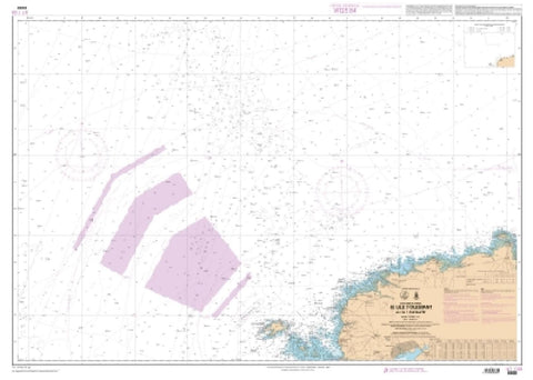 Buy map De lile dOuessant a lile de Batz by SHOM