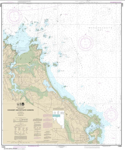 Buy map Cohasset and Scituate Harbors (13269-11) by NOAA
