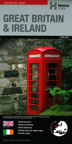 Buy map Great Britain and Ireland by Hema Maps