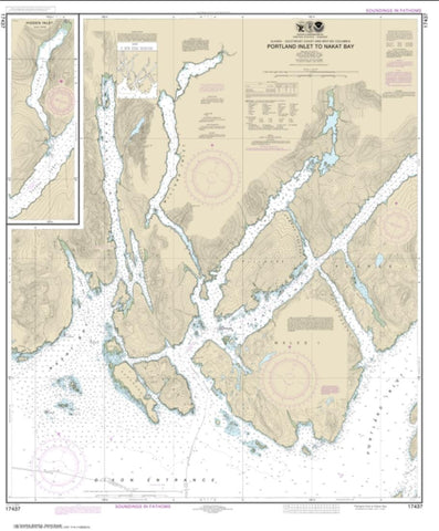 Buy map Portland Inlet to Nakat Bay (17437-10) by NOAA