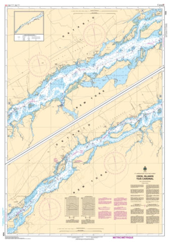 Buy map Croil Islands to/a Cardinal by Canadian Hydrographic Service