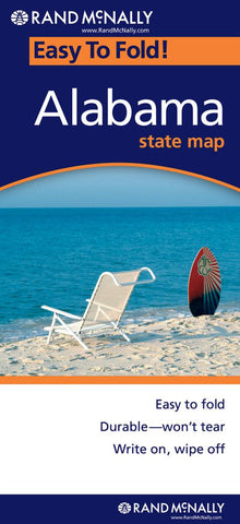 Buy map Alabama, Easy to Fold by Rand McNally