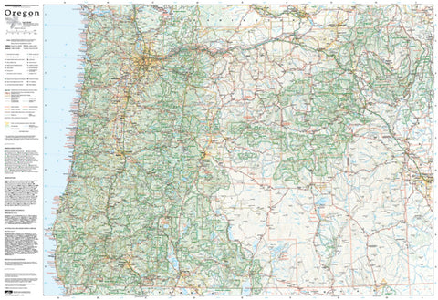 Buy map Oregon by Imus Geographics