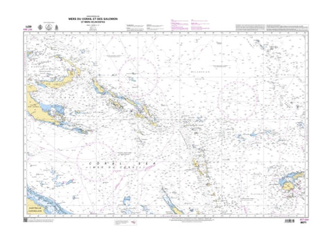 Buy map Coral and Solomon Seas by SHOM