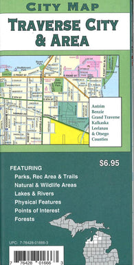 Buy map Traverse City & area : city map = Traverse City & area : regional map