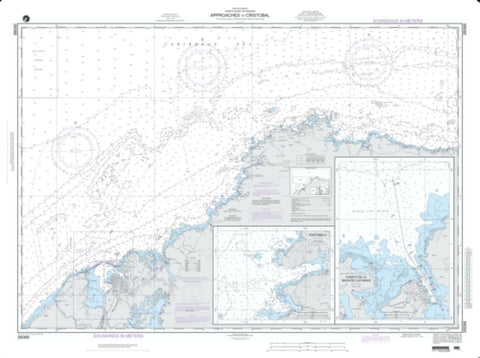 Buy map Approaches To Cristobal (NGA-26066-13) by National Geospatial-Intelligence Agency