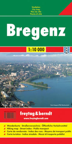 Buy map Bregenz, Austria by Freytag-Berndt und Artaria