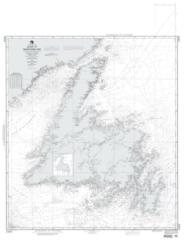 Buy map Island Of Newfoundland (NGA-14024-5) by National Geospatial-Intelligence Agency