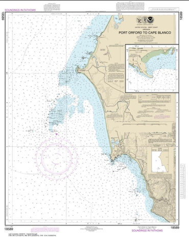 Buy map Port Orford to Cape Blanco; Port Orford (18589-16) by NOAA