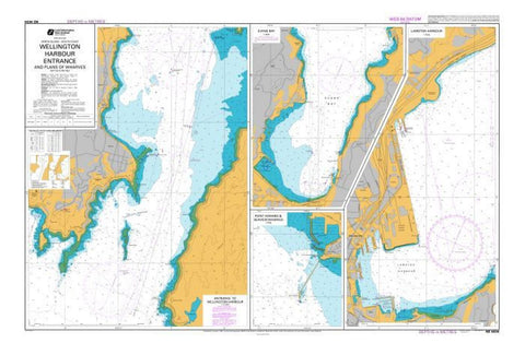 Buy map WELLINGTON HARBOUR ENTRANCE / LAMBTON HARBOUR /  POINT HOWARD AND SEAVIEW WHARVES / EVANS BAY   (4634) by Land Information New Zealand (LINZ)
