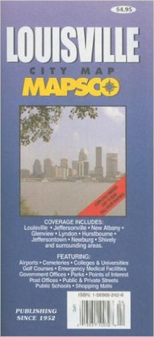 Buy map Louisville, Kentucky by Kappa Map Group