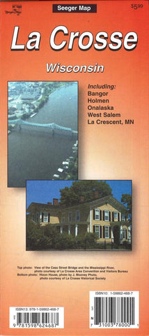 Buy map La Crosse, Wisconsin by The Seeger Map Company Inc.