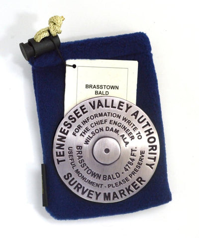 Buy map Brasstown Bald, Georgia paperweight