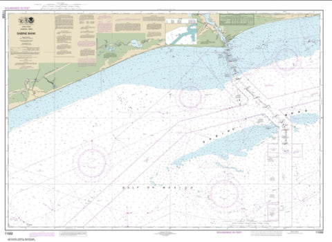 Buy map Sabine Bank (11332-33) by NOAA