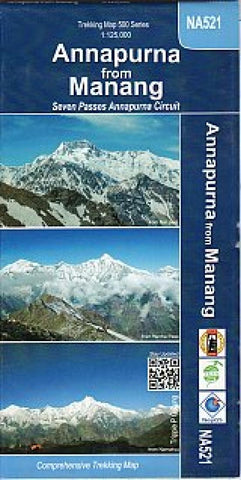 Buy map Annapurna from Manang : New Nar Phu Circuit