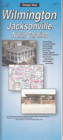 Buy map Wilmington and Jacksonville, North Carolina by The Seeger Map Company Inc.