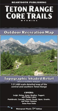 Buy map Teton Range Core Trails by Beartooth Publishing