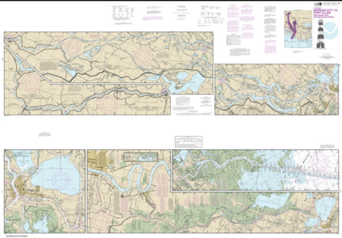 Buy map Intracoastal Waterway Morgan City to Port Allen, including the Atchafalaya River (11354-28) by NOAA