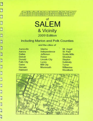 Buy map Salem and Marion County, Oregon Atlas by Pittmon Map Company