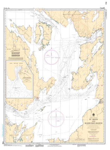 Buy map St. Roch and/et Rasmussen Basins by Canadian Hydrographic Service