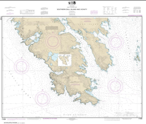 Buy map Southern Dall Island and vicinity (17409-11) by NOAA