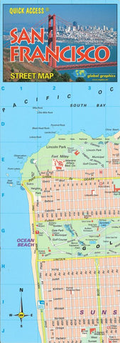 Buy map San Francisco, California, Quick Access Map by Global Graphics