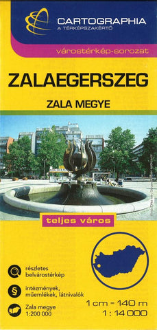 Buy map Zalaegerszeg : Zala megye