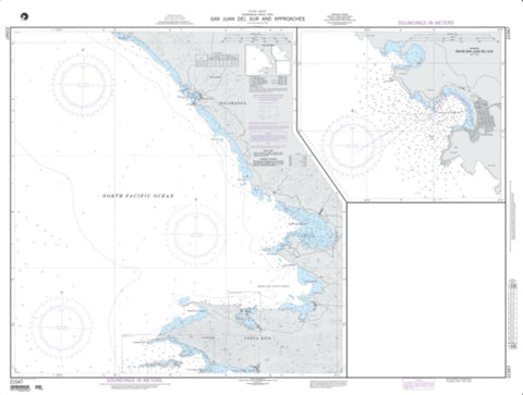 Buy map San Juan Del Sur And Approaches (NGA-21547-2) by National Geospatial-Intelligence Agency