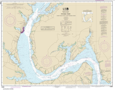 Buy map Potomac River Lower Cedar Point to Mattawoman Creek (12288-21) by NOAA